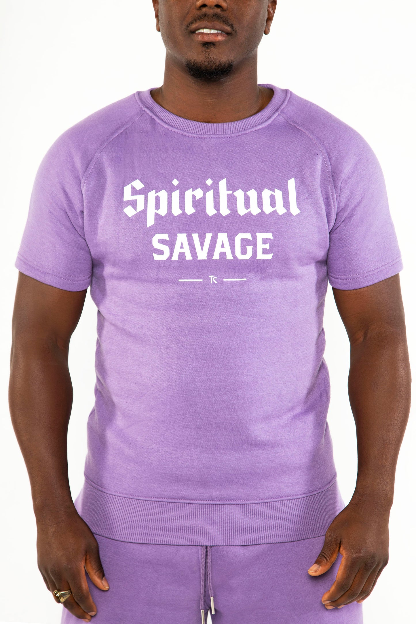 Spiritual Savage Short Sleeve Sweater Set