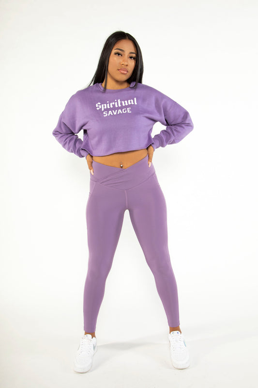 Spiritual Savage Oversized Crop Sweater